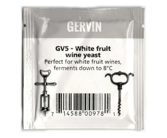 Винные дрожжи Gervin GV5 White Fruit Wine 5 гр